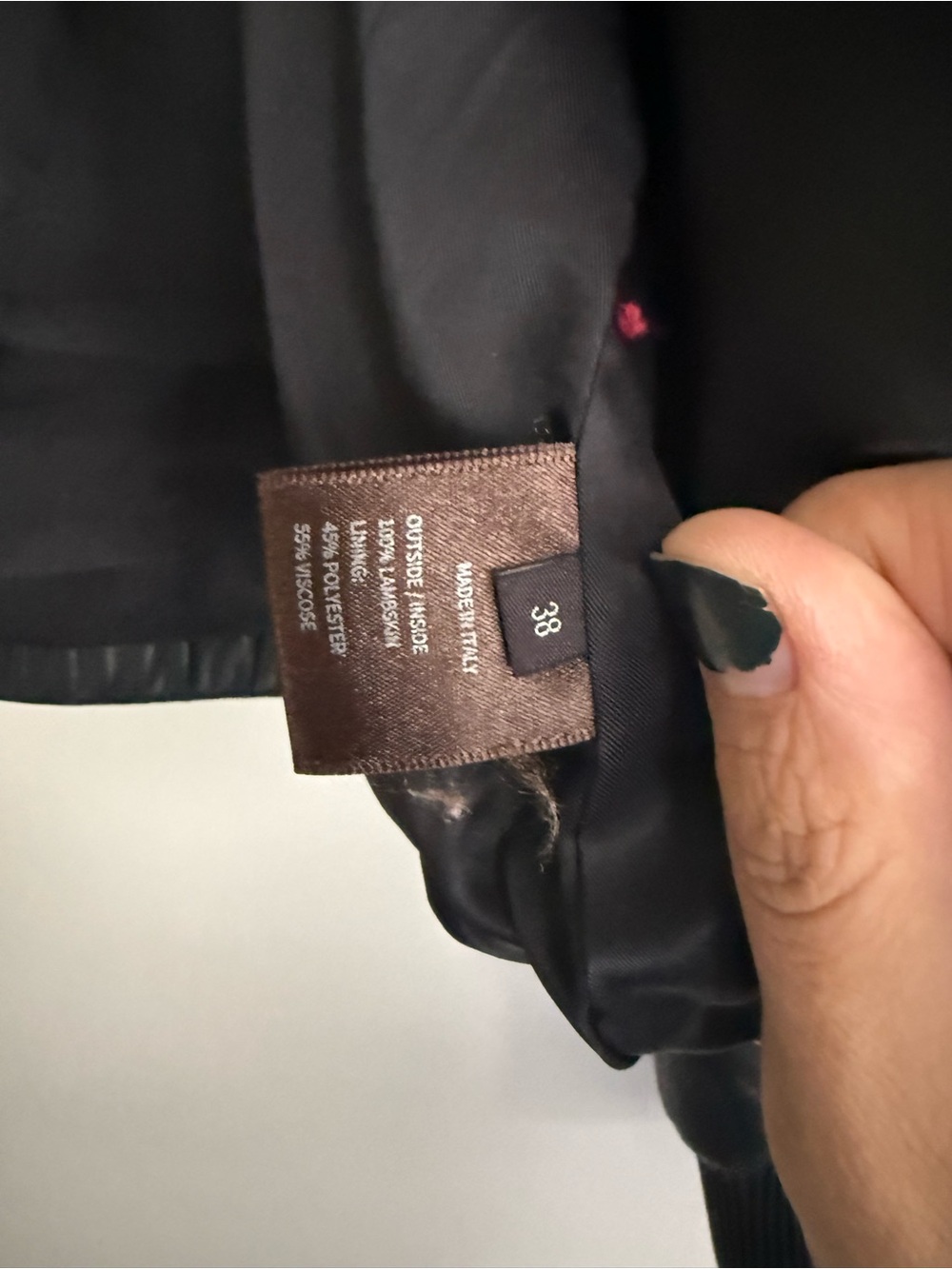 LP style lamb leather bomber jacket - Picture 4 of 10